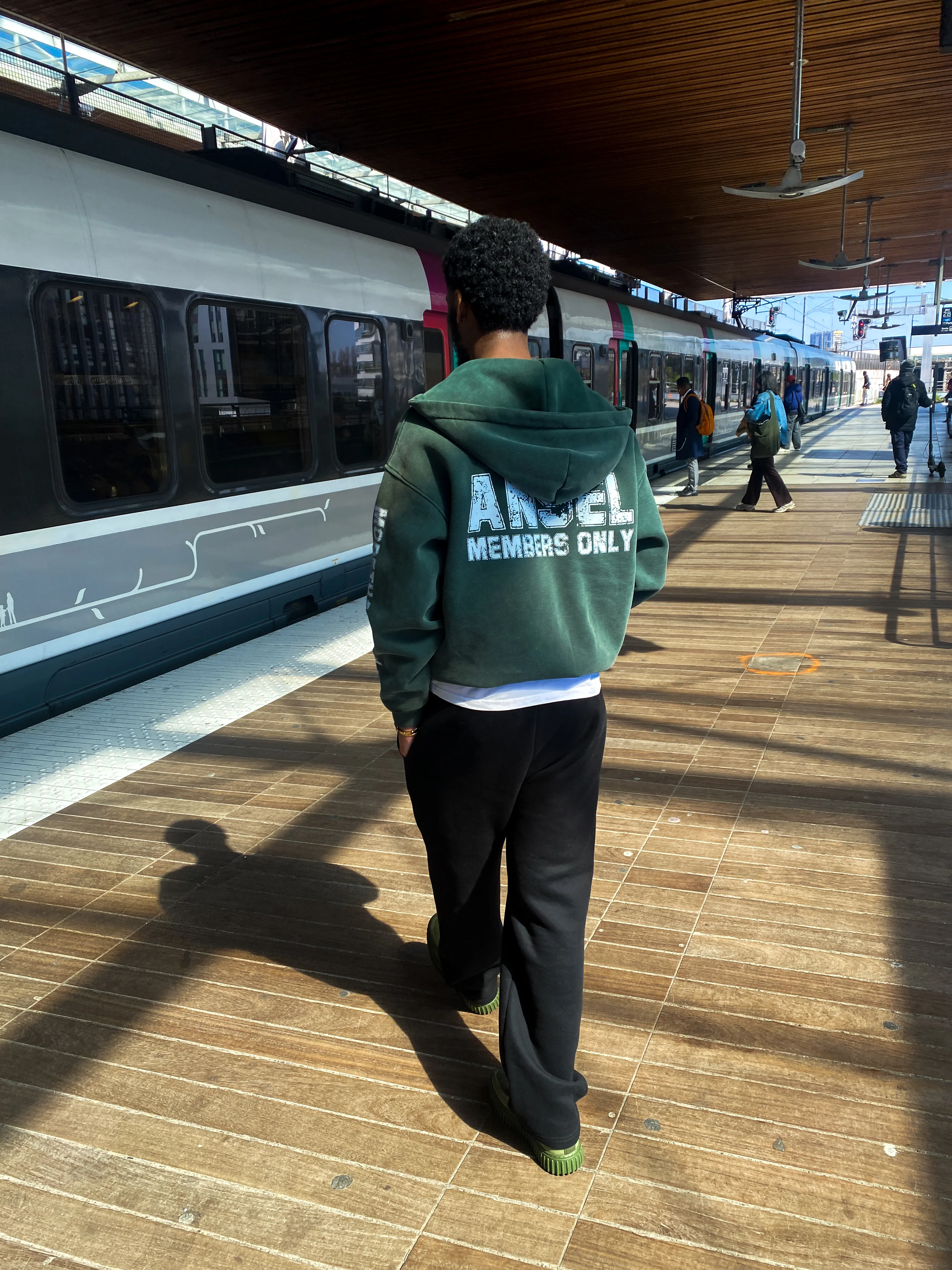 ANSEL MEMBERS ZIPUP HOODIE (GREEN) - Image 4